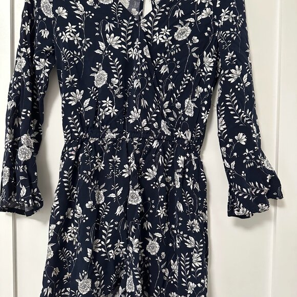 Blue floral romper - Picture 2 of 3